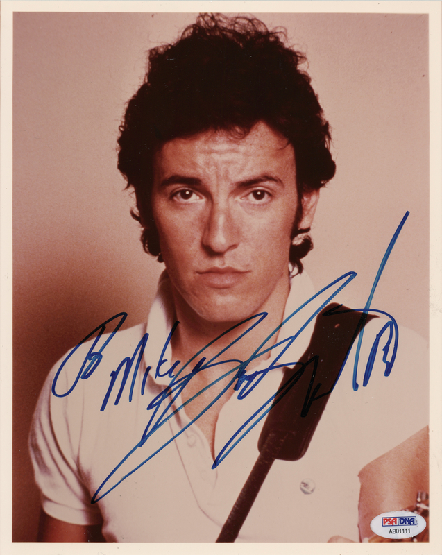 Lot 616 Bruce Springsteen Signed Photograph
