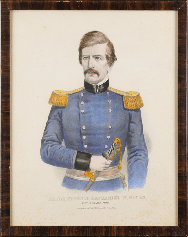 Lot 428 Nathaniel P. Banks Lithograph by Alden Winch