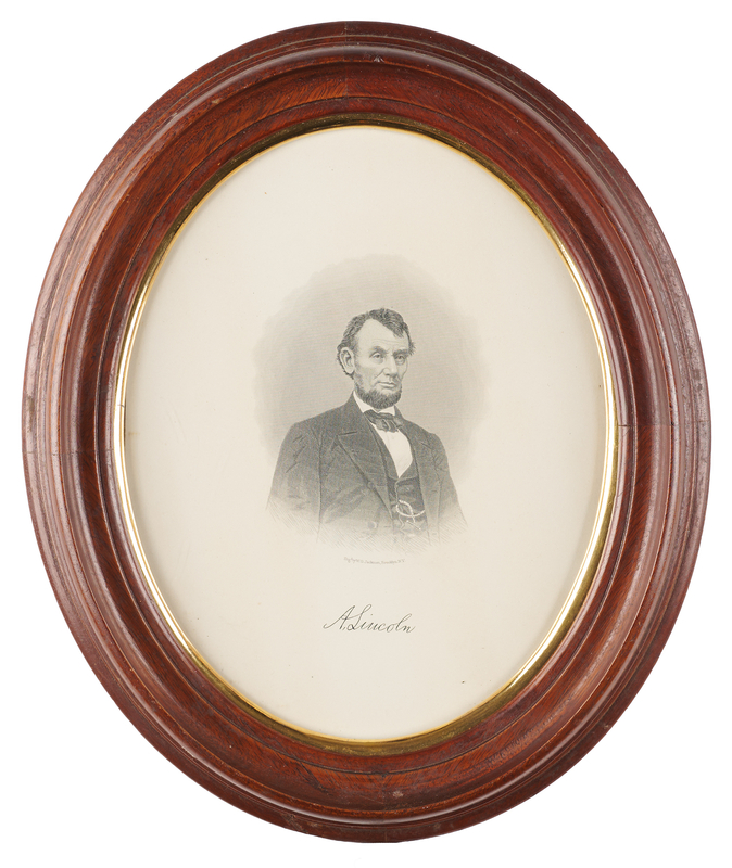 Lot 407 Abraham Lincoln Engraving by W. G. Jackman (c. 1865?78)