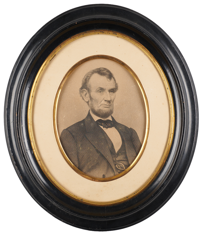 Lot 408 Abraham Lincoln Engraving by J. C. Buttre (c. 1864)
