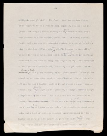 Lot #29 Theodore Roosevelt Hand-Corrected Manuscript for His Autobiography on 