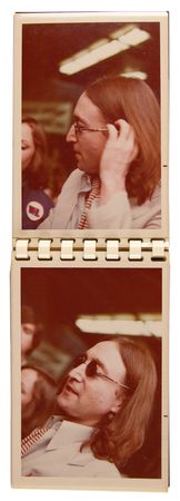 Lot #521 John Lennon Signature with (20) Candid Photographs from the 1975 WFIL Helping Hand Marathon<br/> - Image 4