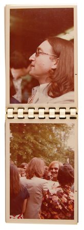 Lot #521 John Lennon Signature with (20) Candid Photographs from the 1975 WFIL Helping Hand Marathon<br/> - Image 5