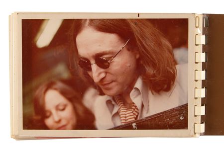 Lot #521 John Lennon Signature with (20) Candid Photographs from the 1975 WFIL Helping Hand Marathon<br/> - Image 9
