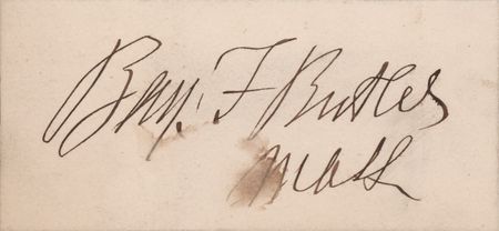 Lot #343 Benjamin Butler Signature