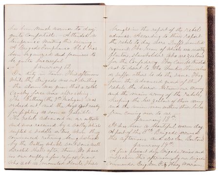 Lot #349 Civil War Diaries of Lucius Rogers, 33rd Illinois Infantry, 1861–1865 - Image 2