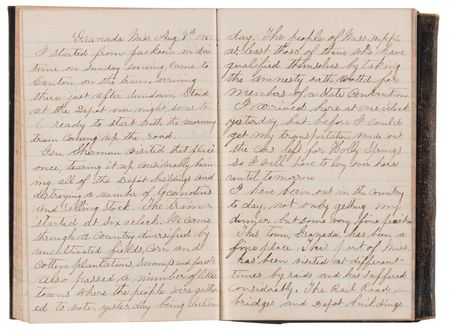 Lot #349 Civil War Diaries of Lucius Rogers, 33rd Illinois Infantry, 1861–1865 - Image 6
