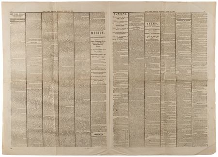 Lot #81 Abraham Lincoln Assassination: The New York Herald from April 17, 1865 - Image 3