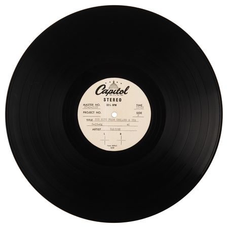Lot #561 Beatles and Beach Boys US Capitol Records Acetate for The Big Hits From England & U.S.A. (T-2125, 1964) - Image 2