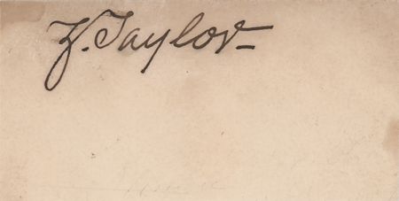 Lot #104 Zachary Taylor Signature