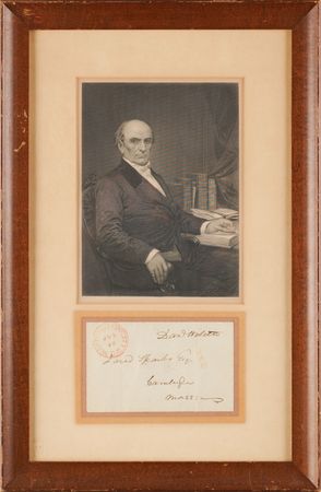 Lot #305 Daniel Webster Signed Free Frank to Jared