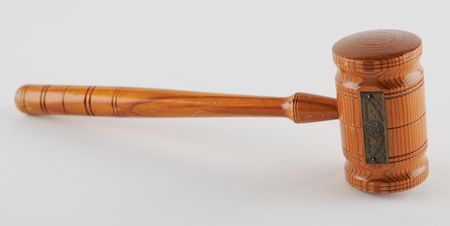Lot #117 White House 1950 Renovation Wood Relic Gavel - Image 1