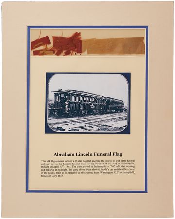 Lot #79 Abraham Lincoln Funeral Flag Swatch