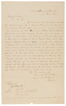 Lot #324 [Robert E. Lee] Civil War-Dated General