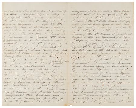 Lot #326 William T. Sherman Civil War-Era Autobiographical Autograph Manuscript Signed, Documenting His 'March to the Sea' and the War's End: 