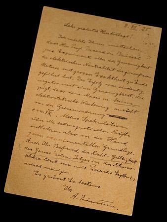 Lot #187 Albert Einstein Autograph Letter Signed