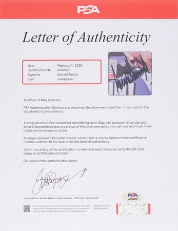 Lot #112 Donald Trump Signed 'New York Post' Newspaper - 2024 Presidential Election - Image 2