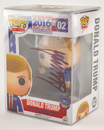 Lot #115 Donald Trump Signed Funko Pop! Figurine - Image 1