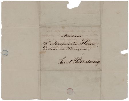 Lot #188 Heinrich Heine Hand-Addressed Mailing