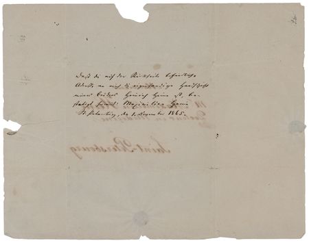 Lot #188 Heinrich Heine Hand-Addressed Mailing Panel - Image 2