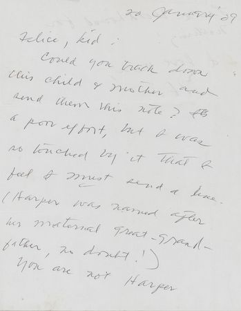 Lot #504 Harper Lee Autograph Letter Signed: You