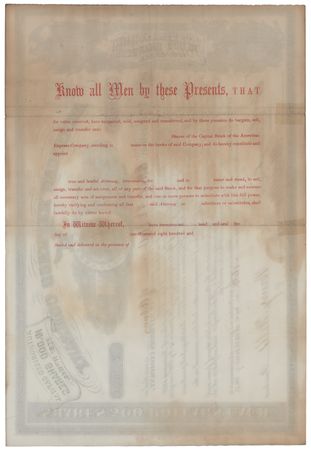 Lot #308 Henry Wells and William Fargo Document Signed - Image 2