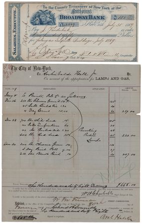 Lot #301 William M. 'Boss' Tweed and A. Oakey Hall