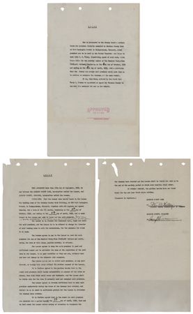 Lot #106 Harry S. Truman Document Signed - Image 1