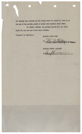 Lot #106 Harry S. Truman Document Signed - Image 3