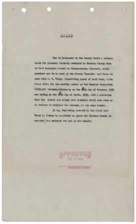 Lot #106 Harry S. Truman Document Signed - Image 4