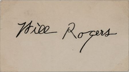 Lot #710 Will Rogers (2) Signatures - Image 1