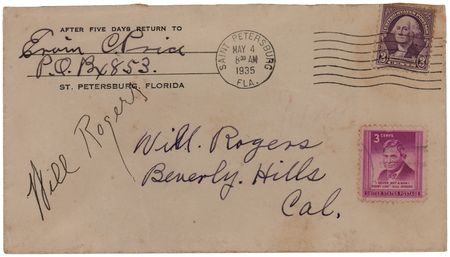 Lot #710 Will Rogers (2) Signatures - Image 2