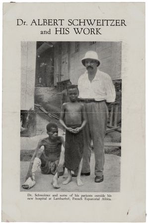 Lot #289 Albert Schweitzer Signed 'Hospital Fund' Leaflet - Image 2