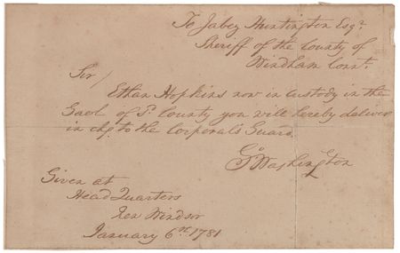 Lot #291 Robert Spring: George Washington Forgery