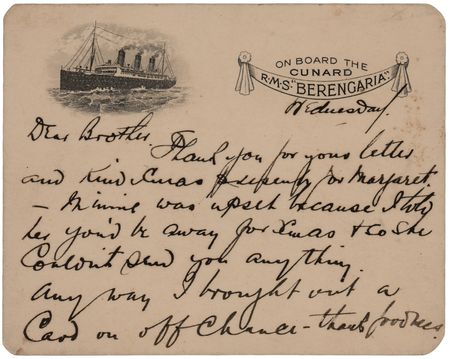 Lot #288 Arthur Rostron Autograph Letter Signed to