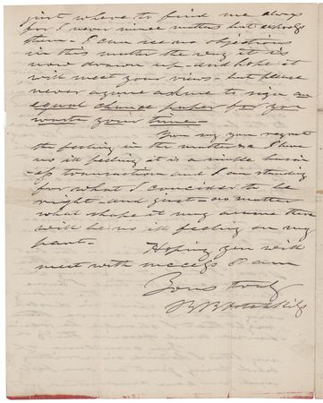Lot #369 Benjamin Hotchkiss Autograph Letter Signed - Image 3