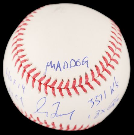 Lot #738 Greg Maddux Signed Baseball - Image 2