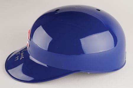 Lot #733 Ernie Banks Signed Chicago Cubs Batting Helmet - Image 3