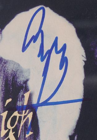 Lot #599 Led Zeppelin: Jimmy Page and Robert Plant Signed 45 RPM Record Sleeve - 'Most High' - Image 3