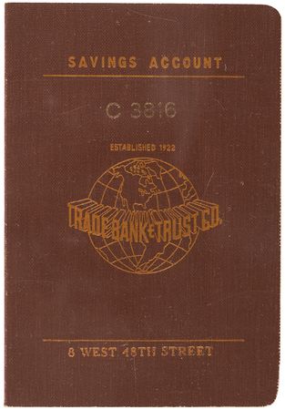 Lot #636 Marilyn Monroe's 'Trade Bank and Trust Company' Savings Account Booklet (1956-1957) - Image 2