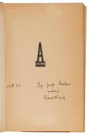 Lot #493 Karel Capek Signed Book - The Gardener's Year (Zahradníkův rok) - Inventor of the Word 'Robot' - Image 4