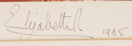 Lot #156 Queen Elizabeth II Oversized Signed Photograph - Image 2