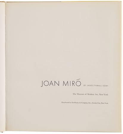 Lot #464 Joan Miro Signed Book - Joan Miro (MoMA) - Image 5