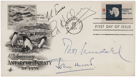 Lot #243 Explorers Signed First Day Cover with