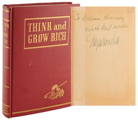 Lot #500 Napoleon Hill Signed Book - Think and