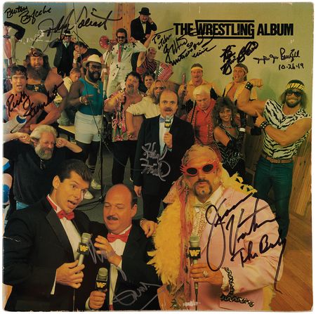 Lot #740 Wrestling Legends Signed Album with Hulk