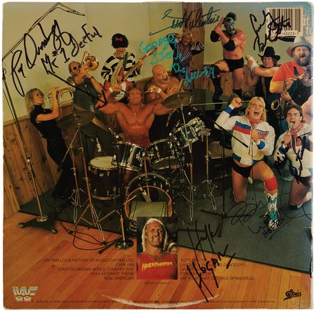 Lot #740 Wrestling Legends Signed Album with Hulk Hogan, 'Rowdy' Roddy Piper, and The Iron Sheik - Image 3