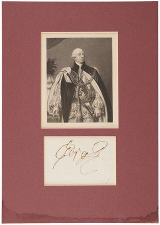 Lot #260 King George III Signature
