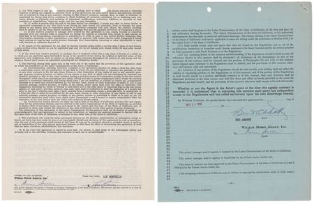 Lot #640 Abbott and Costello (2) Signed Agency