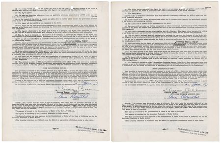 Lot #649 George Burns and Gracie Allen (2) Signed